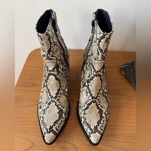 Jeffrey Campbell Women’s Snakeskin Ankle Boots